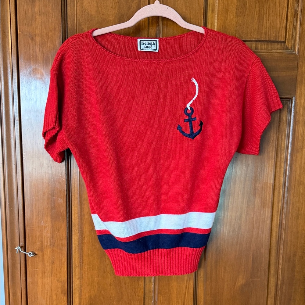 Vintage 80s Keneth Too with Anchor Design